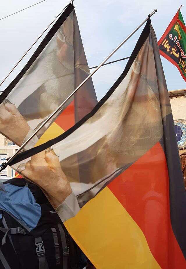 تصویر رهبری روی پرچم آلمان