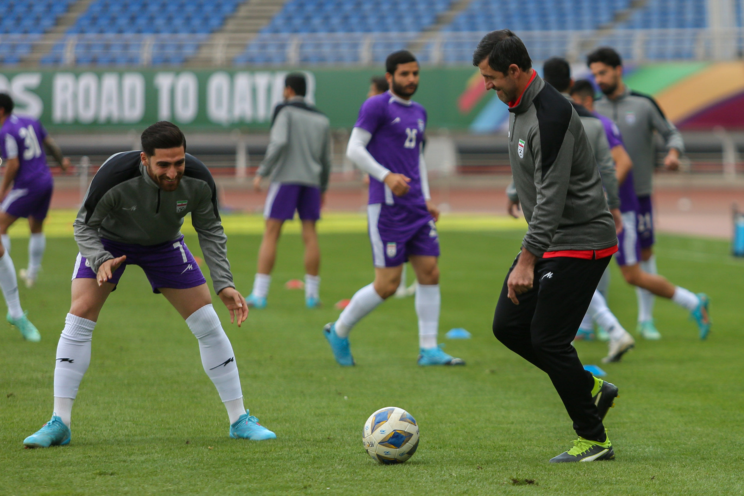 تمرین تیم های ایران و لبنان