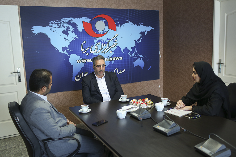 حضور محمدعلی اسفنانی رئیس سازمان تعزیرات حکومتی استان تهران در خبرگزاری برنا
