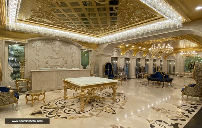 لابی مجلل هتل رز درویشی مشهد
