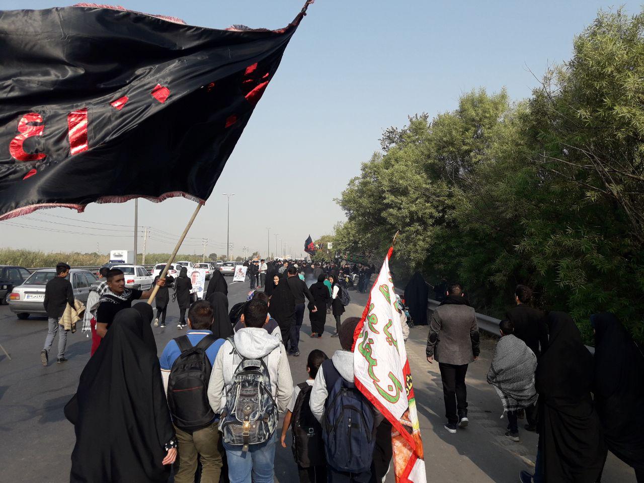 راهپیمایی جاماندگان اربعین حسینی شهرستان قرچک
