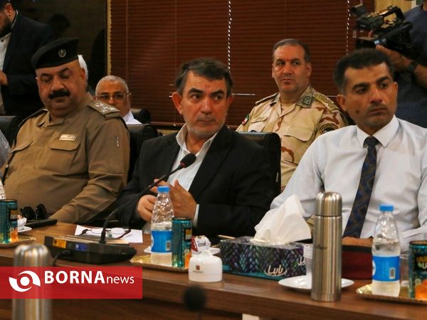 نشست مشترک مسوولان ایرانی و عراقی گذرگاه بین‌المللی شلمچه