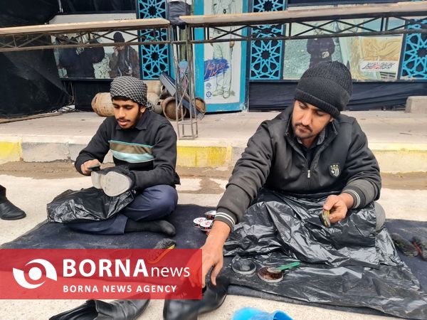 حال و هوای مسیر منتهی به گلزار شهدا کرمان 