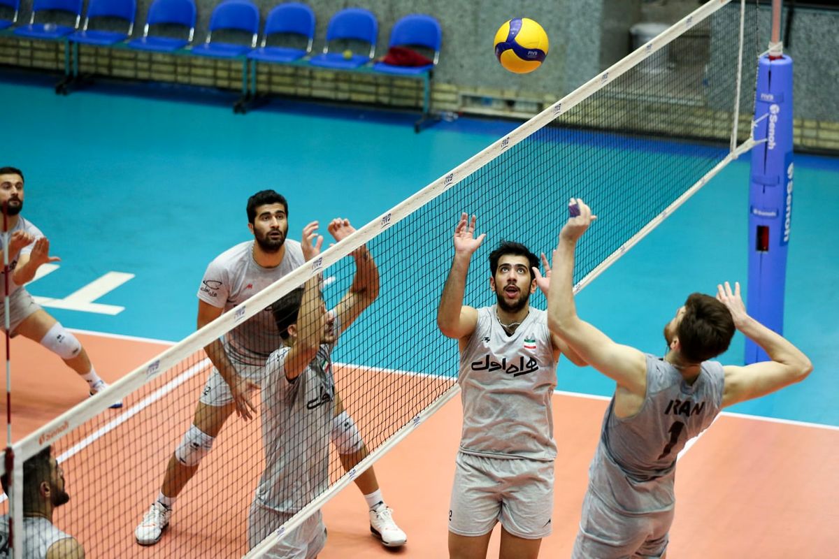 آخرین تمرین توپی مردان والیبال ایران در تهران