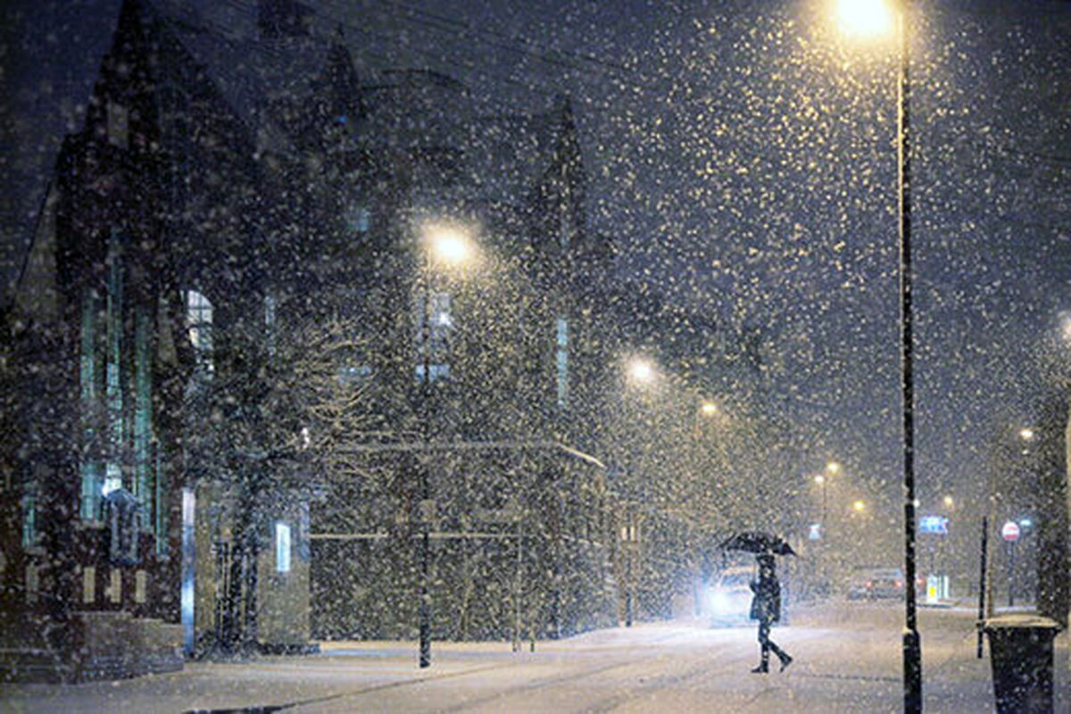 زیباترین صحنه برفی ایجاد شده توسط باران! +عکس