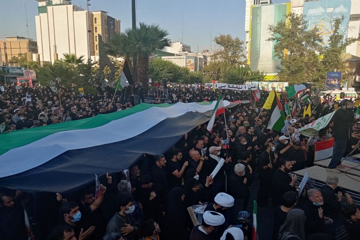 تجمع ضدصهیونیستی با حضور مردم برگزار شد