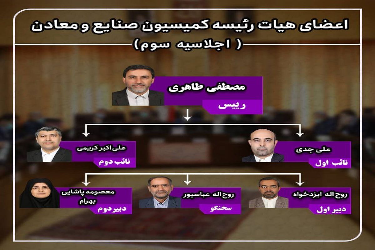 مصطفی طاهری رئیس کمیسیون صنایع شد 