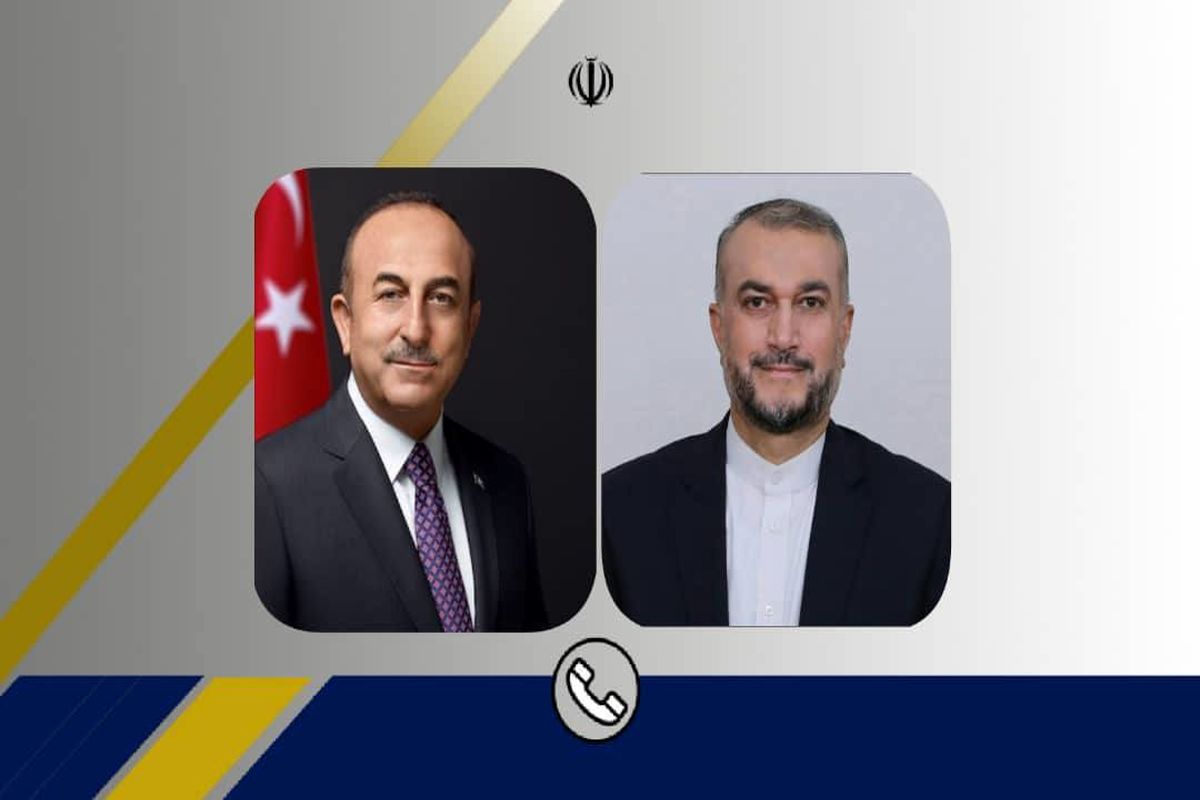 گفتگوی تلفنی وزیر امور خارجه کشورمان و وزیر امور خارجه ترکیه