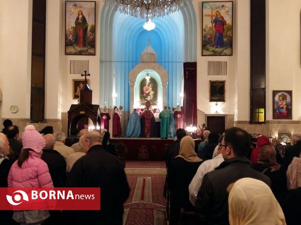 آغاز سال نو مسیحی در کلیسای گریگور مقدس - مجیدیه تهران
