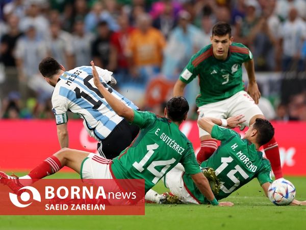 دیدار تیم های فوتبال آرژانتین - مکزیک 