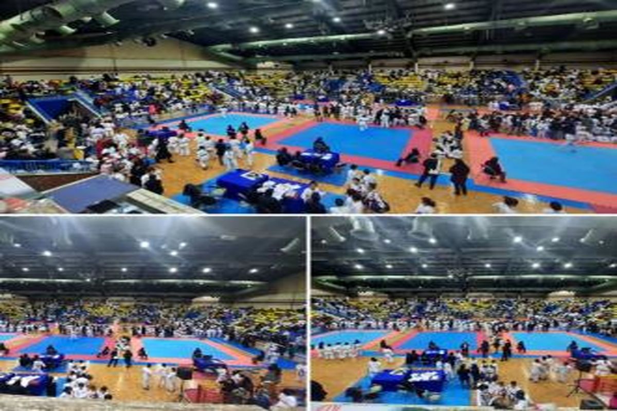 برگزاری مسابقات کاراته بانوان در مجموعه شهید شیرودی