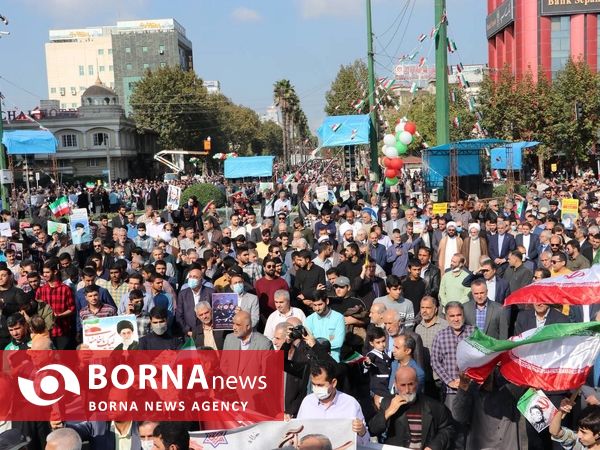 	 راهپیمایی ۱۳ آبان - رشت