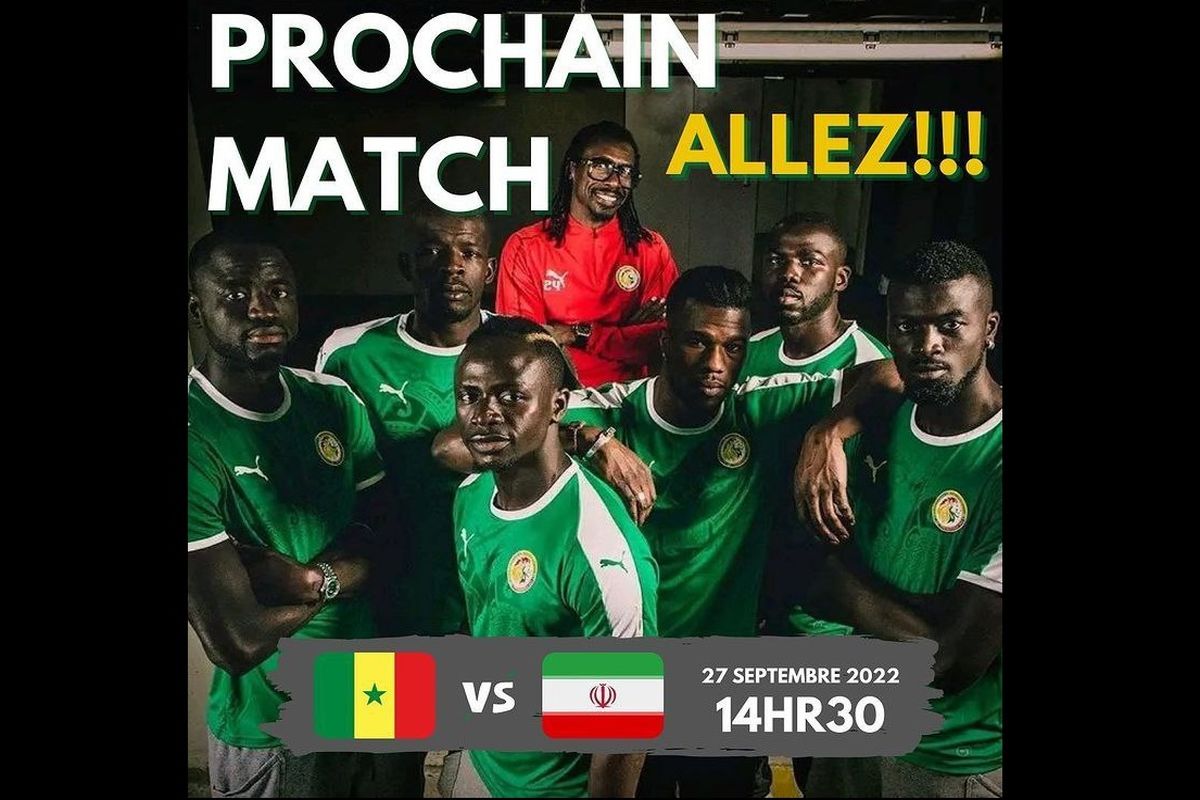 پوستر سنگال برای بازی مقابل ایران؛ با حضور ستاره بایرن‌مونیخ