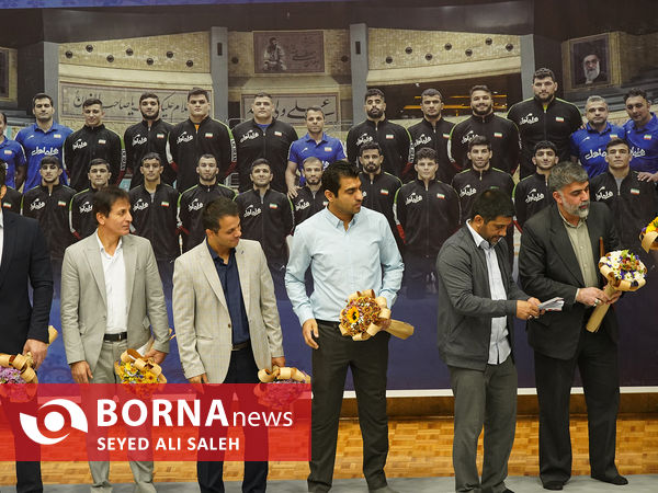 مراسم تجلیل از تیم ملی کشتی فرنگی