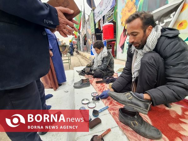 حال و هوای مسیر منتهی به گلزار شهدا کرمان 