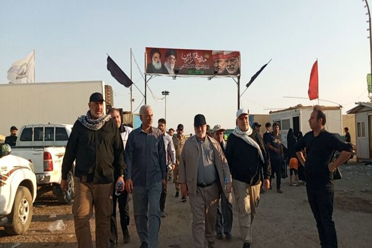 بازدید استاندار خوزستان از روند تردد و خروج زوار در شلمچه عراق + عکس