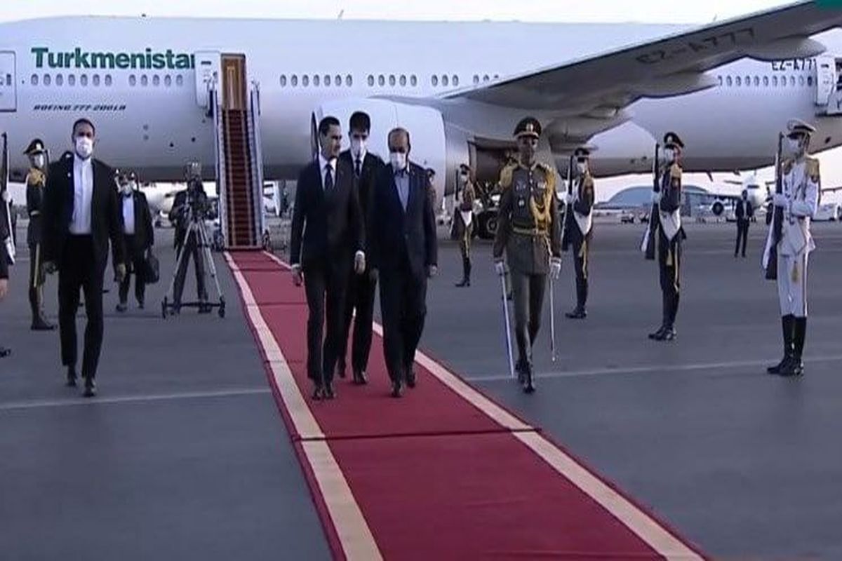 رئیس جمهور ترکمنستان وارد تهران شد
